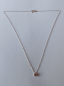 Preview: silver chain with 5 mm pink zirconia pendant-anchor chain 45 cm-----